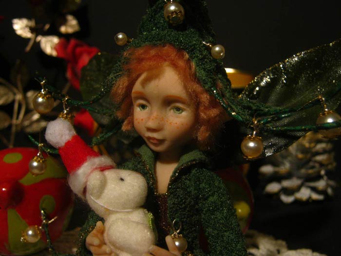 Ooak Posable Fairy Tale Noel e Orsetto